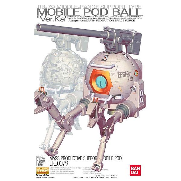 MG 1/100 BALL Ver.Ka - Model Kit Articulado - Bandai