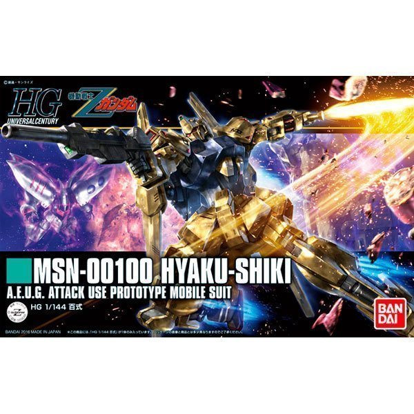 1/144 HGUC MSN-00100 HYAKU SHIKI - Model Kit Articulado - Bandai