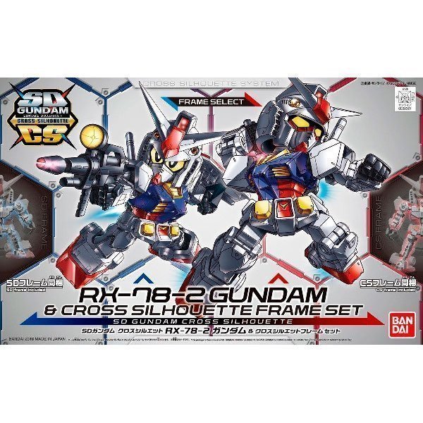 SD GUNDAM CROSS SILHOUETTE RX 78 2 - Model Kit Articulado - Bandai