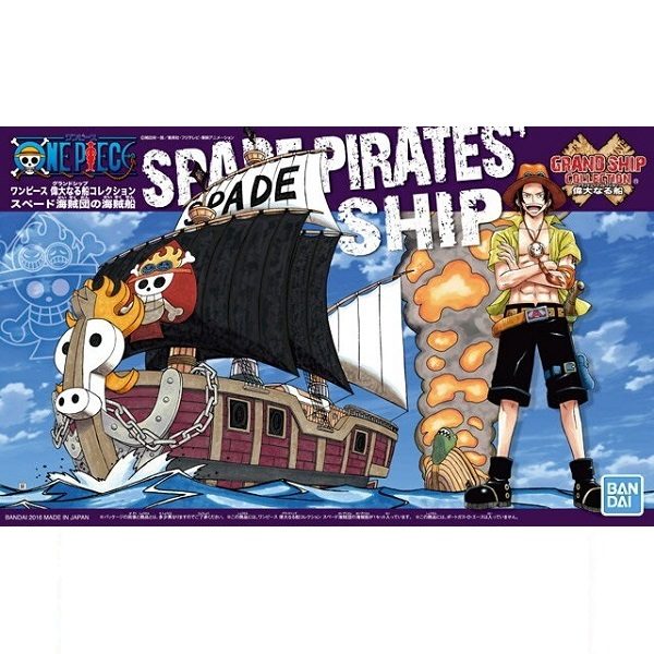 SPADE PIRATES' SHIP 2022 Grand Ship Collection - Model Kit ONE PIECE - Bandai