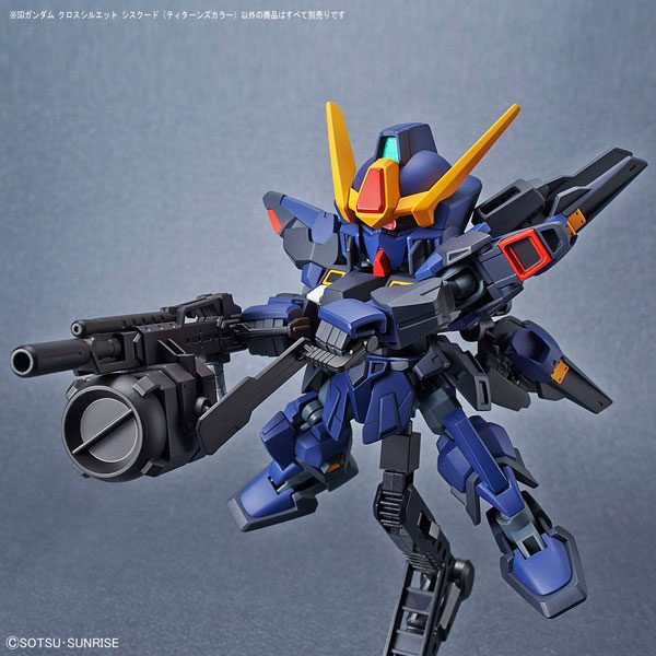 SD - GUNDAM CROSS SILHOUETTE SISQUIEDE TITANS COLORS - Model Kit Articulado - Bandai