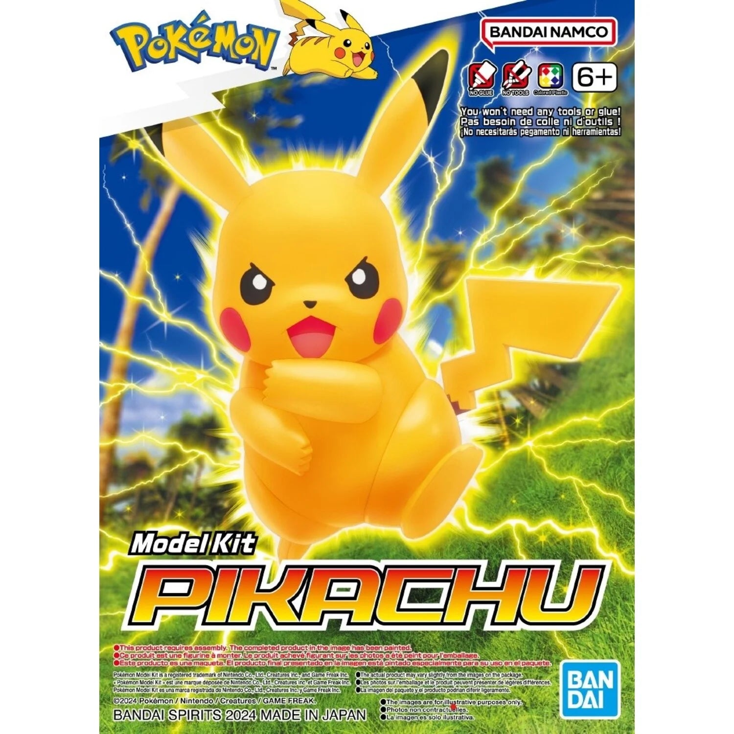 Pikachu Electrico - Pokémon Model Kit - Bandai