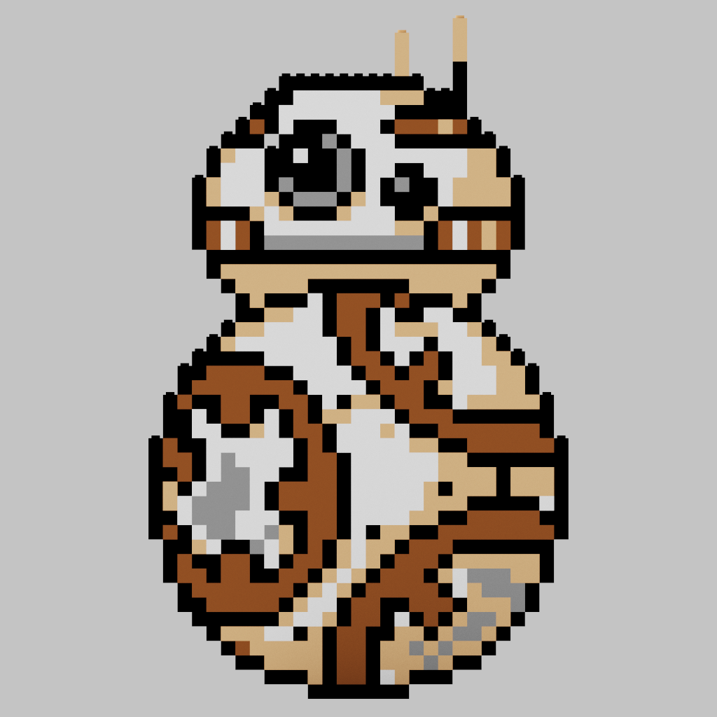 BB8 Puzzle 2D - 37.5 x 23cm - Pix Brix