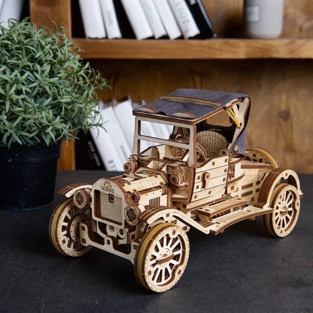 Automóvil Retro - Puzzle 3D de Madera - Ugears