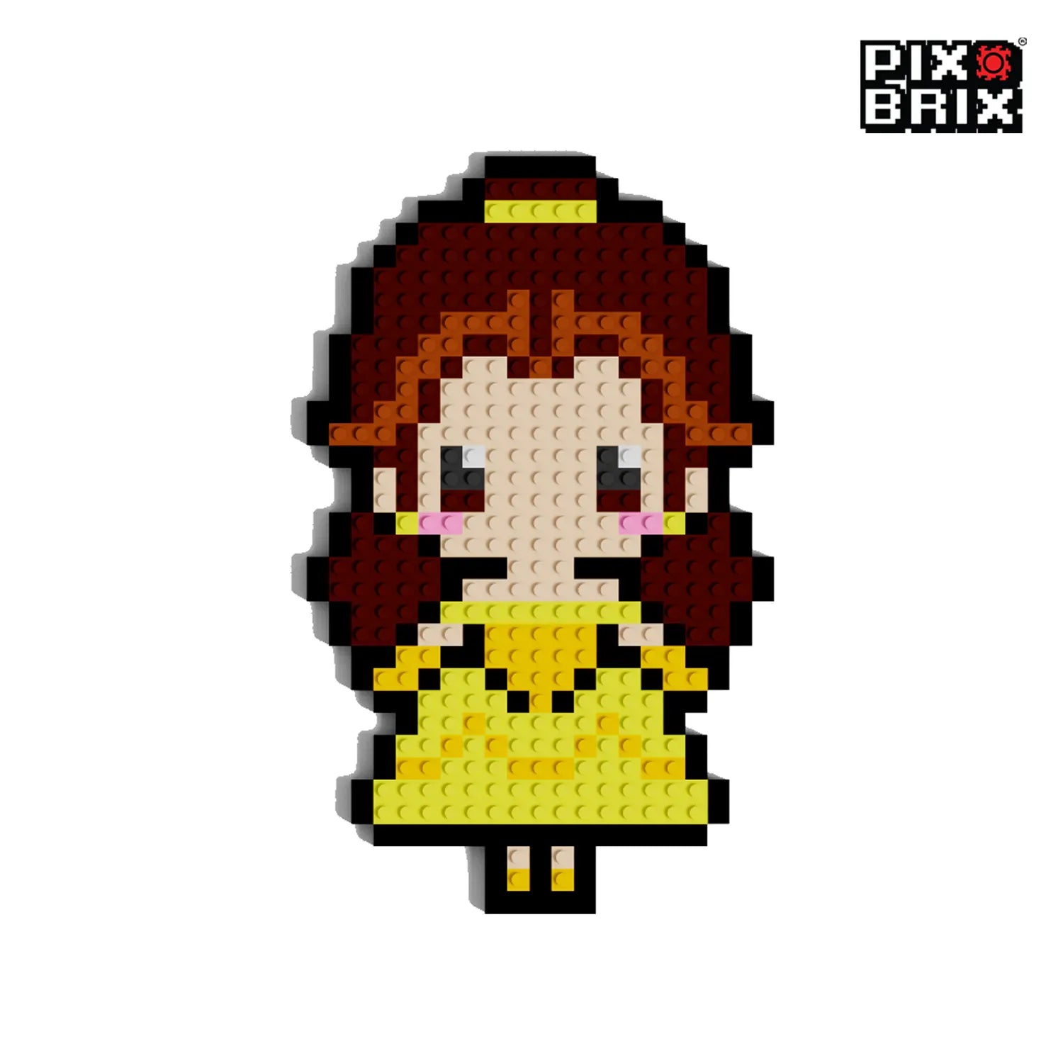 Princesa Bella Puzzle 2D- 27 x 16cm - Disney - Pix Brix