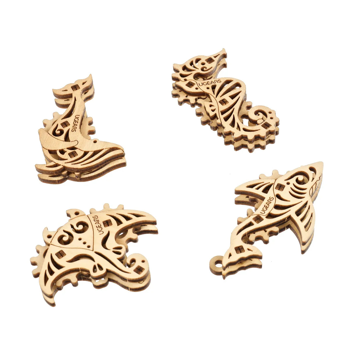 U-Figets Pacific Ocean - Puzle 3D de Madera - Ugears