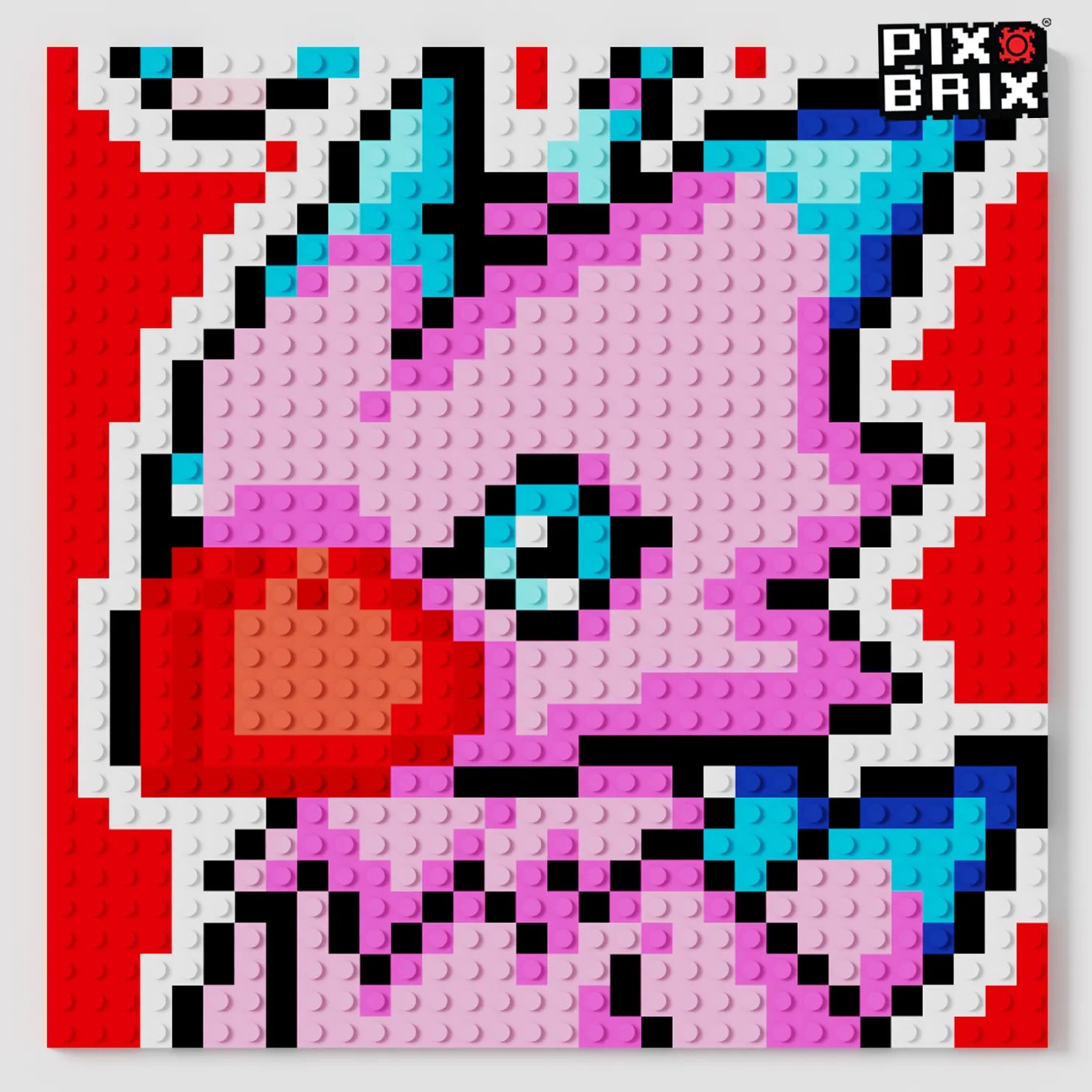 Biyomon Puzzle 2D - 25.5 x 25.5cm - Digimon - Pix Brix