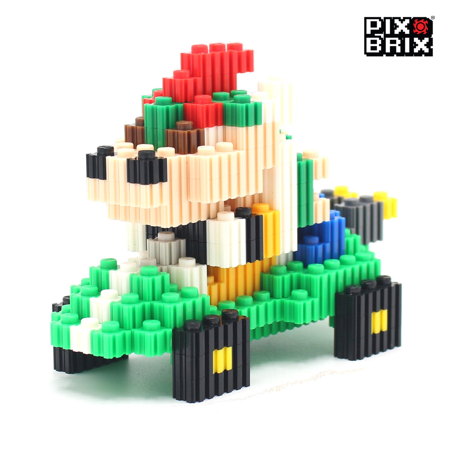 Bowser Armable 3D - Mario Kart - Pix Brix