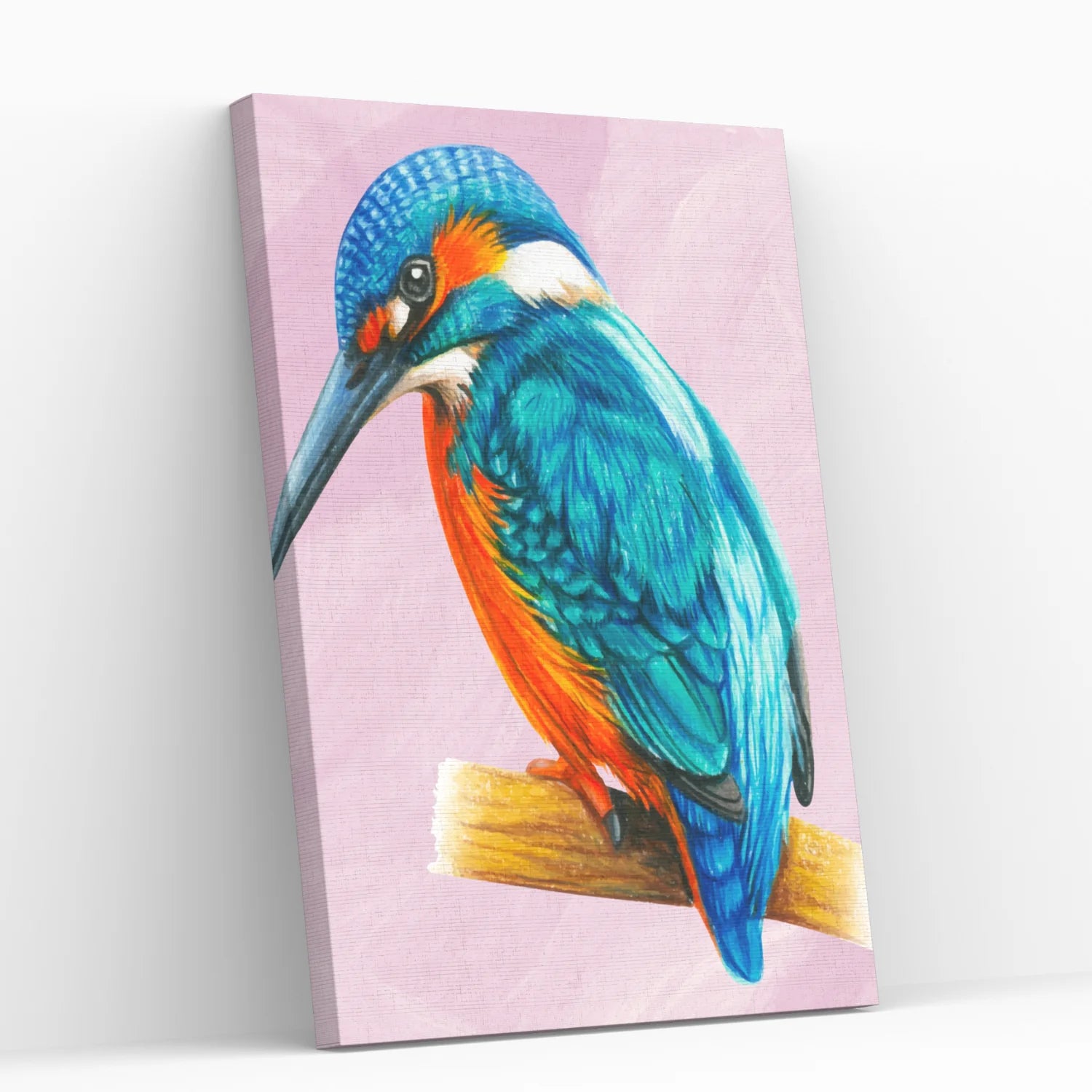 Ave Azul 25x35 cm - Pinturas por Número con Bastidor