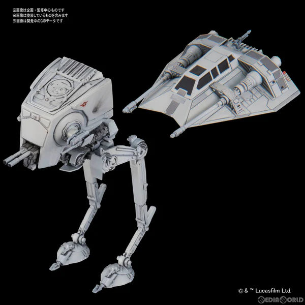 VEHICLE MODEL 008 AT-ST & SNOWSPEEDER - Model Kit - Star Wars