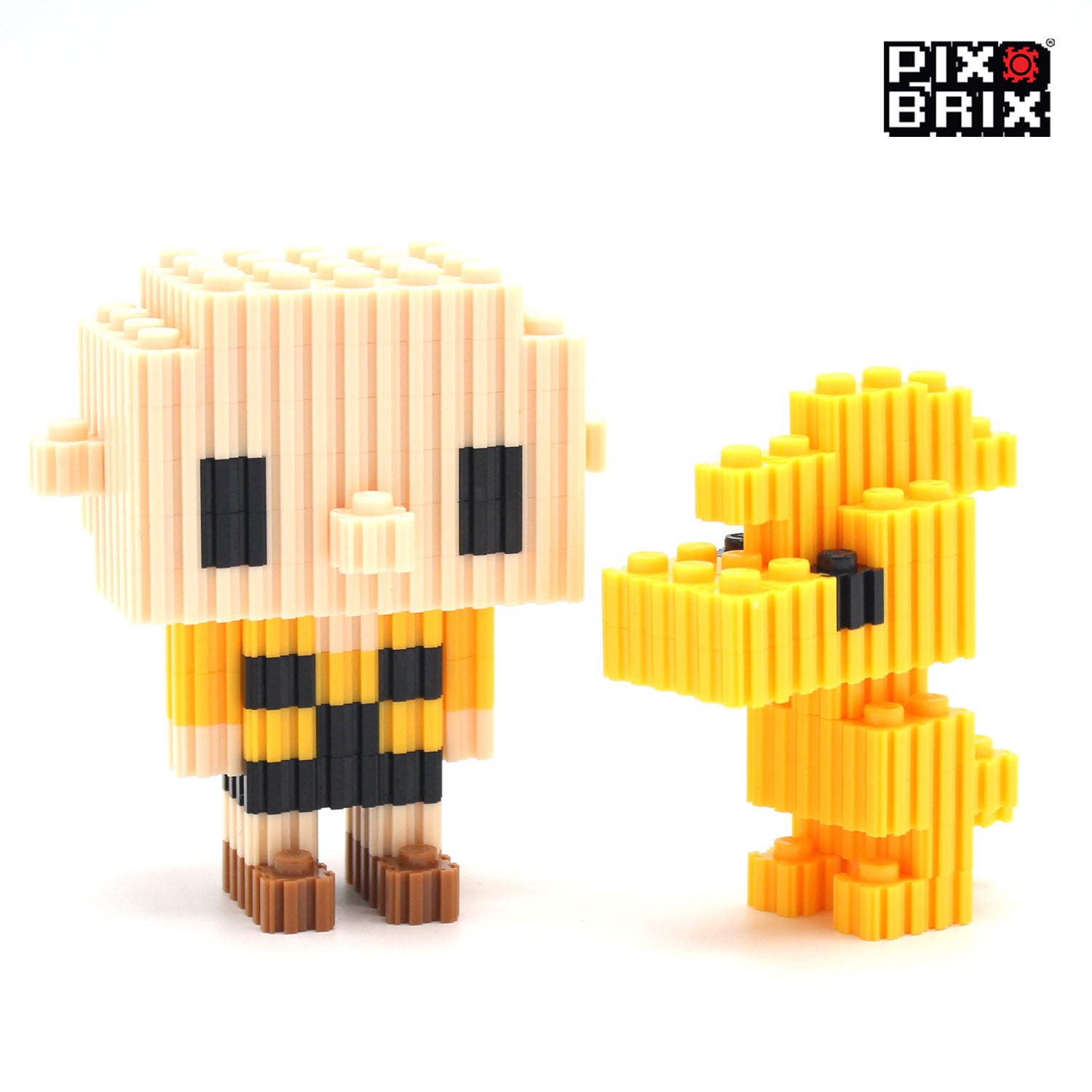 Charlie Brown y Woodstock Armable 3D  - Snoopy - Pix Brix