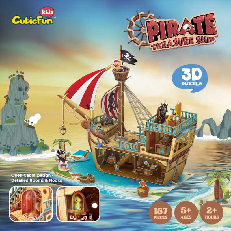 Barco Pirata - Rompecabezas 3D
