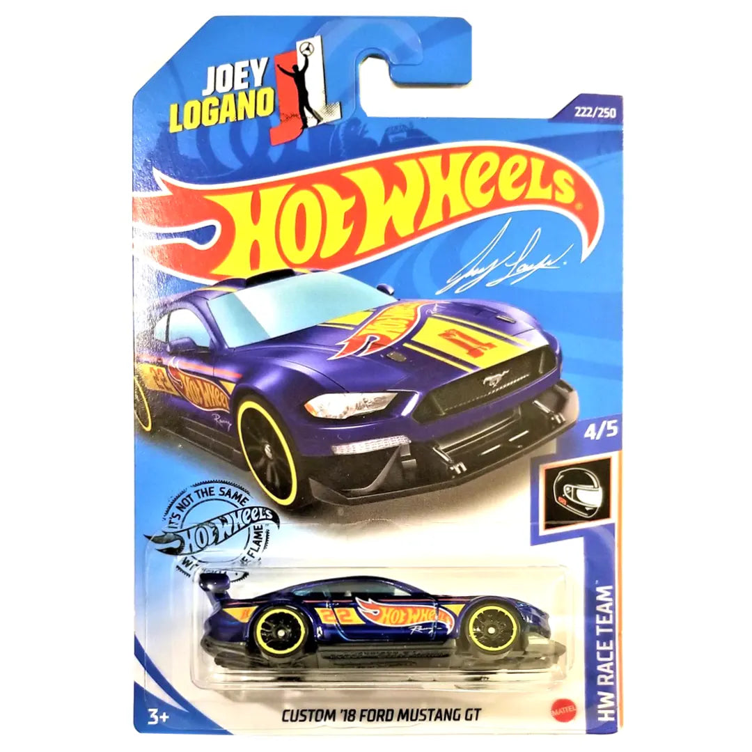 Custom 18 Ford Mustang GT - Race Team 4/5 - Hot Wheels