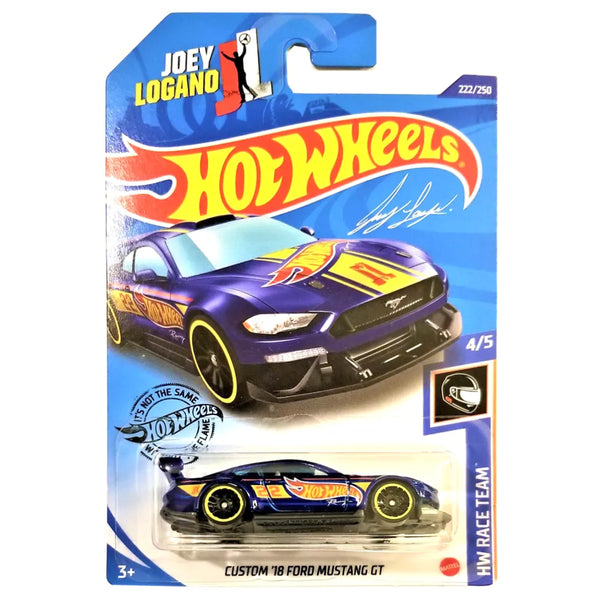Custom 18 Ford Mustang GT - Race Team 4/5 - Hot Wheels