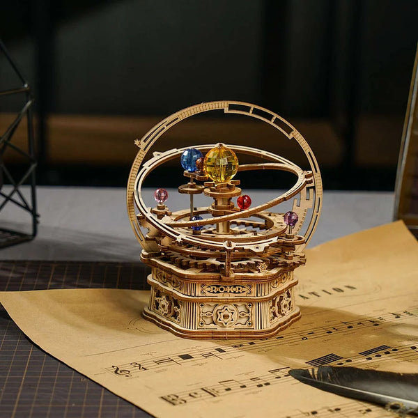 Starry Night - Planetario Musical - Rompecabezas 3D - Maqueta de Madera