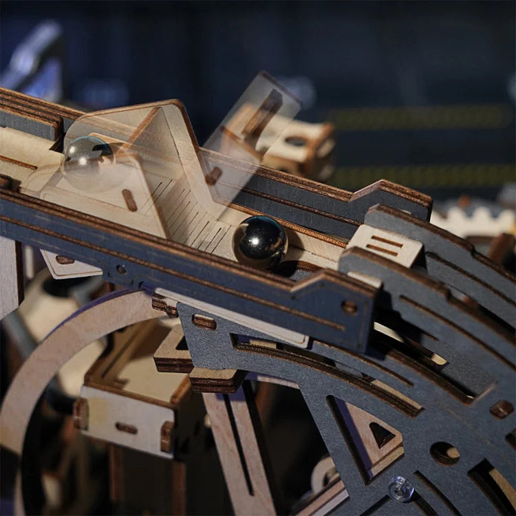 Marble Spaceport - Rompecabezas 3D - Maqueta de Madera ROKR