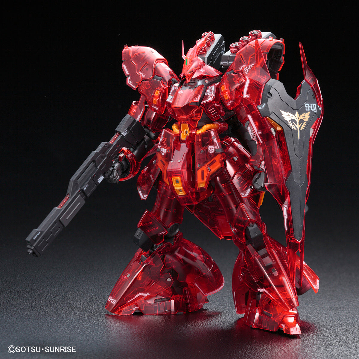ロボット RG V GUNDAM & SAZABI (CLEAR COLOR) RG 1/144 SAZABI [CLEAR COLOR] - Model Kit Articulado - Bandai