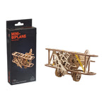 Mini Biplane -  Puzle 3D de Madera - Ugears