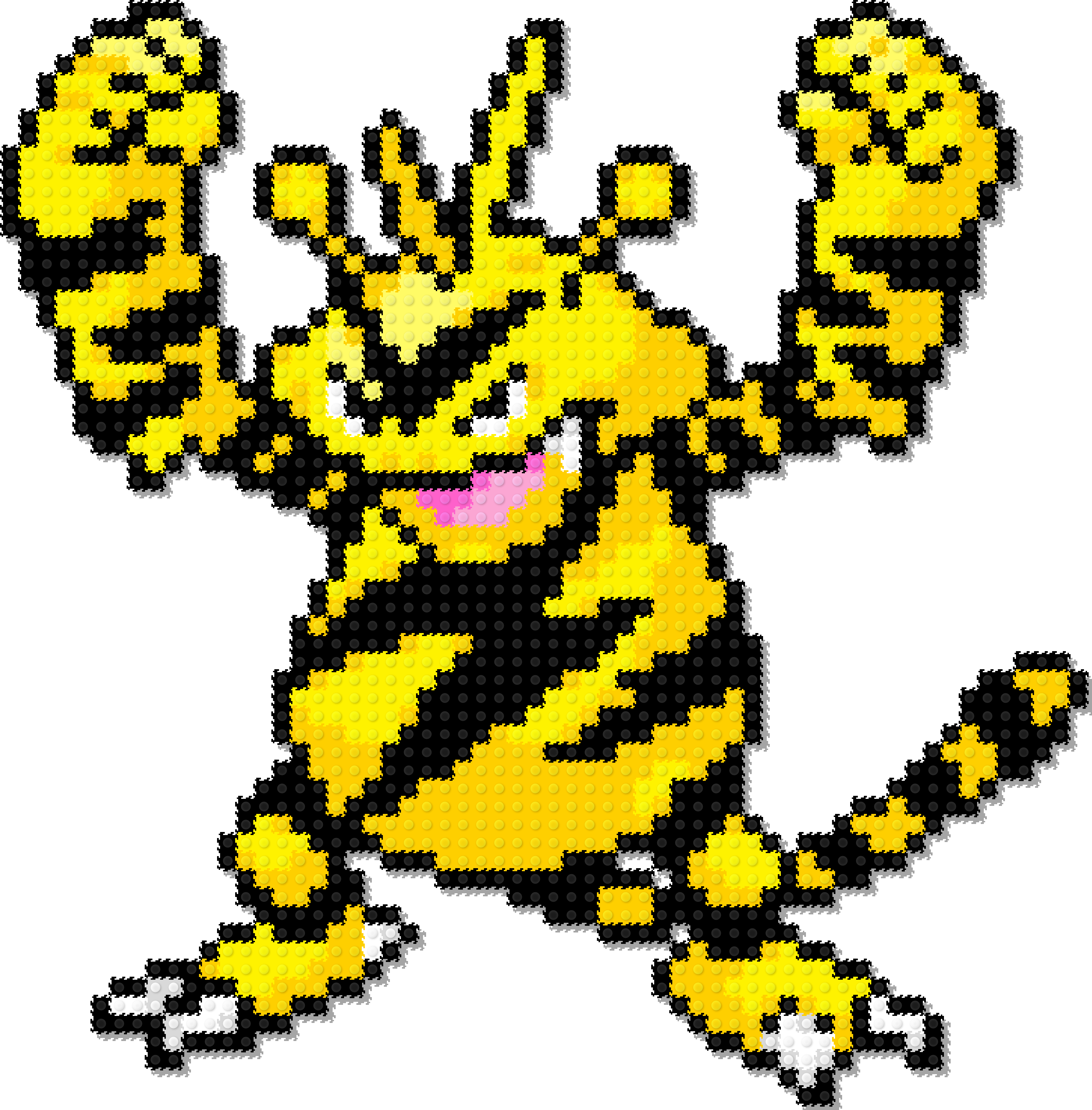 Electabuzz Puzzle 2D - 47.7 x 46.9 cm - Pix Brix