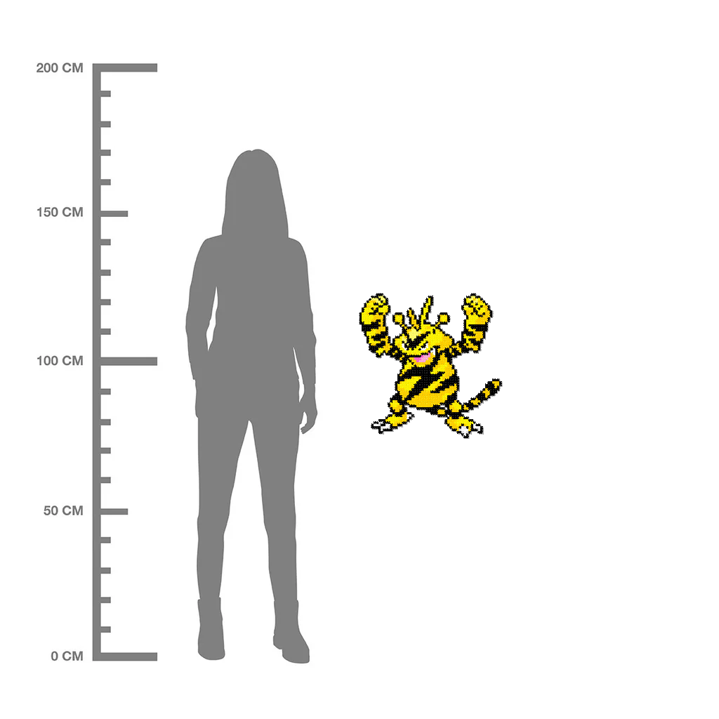 Electabuzz Puzzle 2D - 47.7 x 46.9 cm - Pix Brix