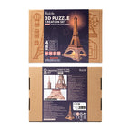 Eiffel LED - Rompecabezas 3D - Maqueta de Madera Rolife