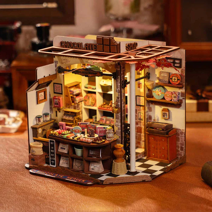 Rolife Maison Miniature En Bois Chocolat Henry – Kit 3D LED Maison De Poupée 1:24, Cadeau DIY Créatif Pour Ados & Adultes Cadeau Noël Rolife Rolife Maison Miniature En Bois Chocolat Henry – Kit 3D LED Maison De Poupée 1:24, Cadeau DIY Créatif Pour Ados & Adultes Cadeau Noël Rolife
