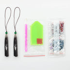 Pack 2 Marcadores de Libro - Mujer y Pavo Real - Pinturas de Diamantes