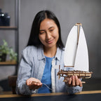 Mini Yate (Ocean Beaut Yacht) - Puzle 3D de Madera - Ugears