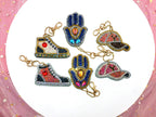 LLAVEROS HAMSA ZAPATILLA (6 UNID) - Pintura de Diamante