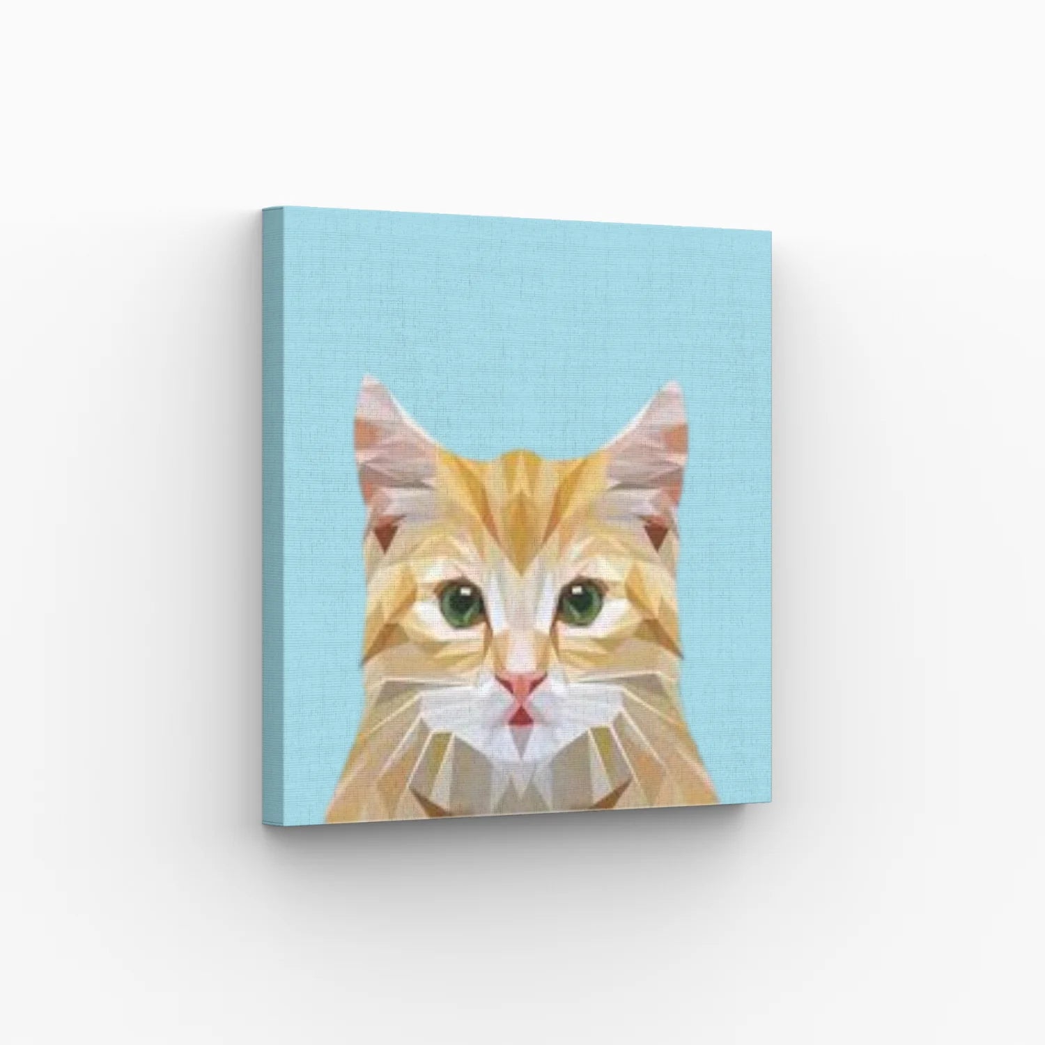 Gatito 20x20 cm - Pinturas por Número con Bastidor