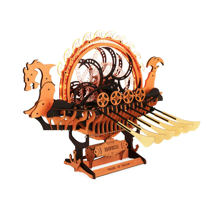 Barco Vikingo Dragon - Maqueta de Madera ROKR