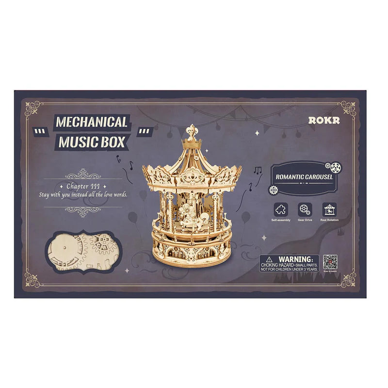 Romantic Carousel - Caja Musical Armable - Robotime