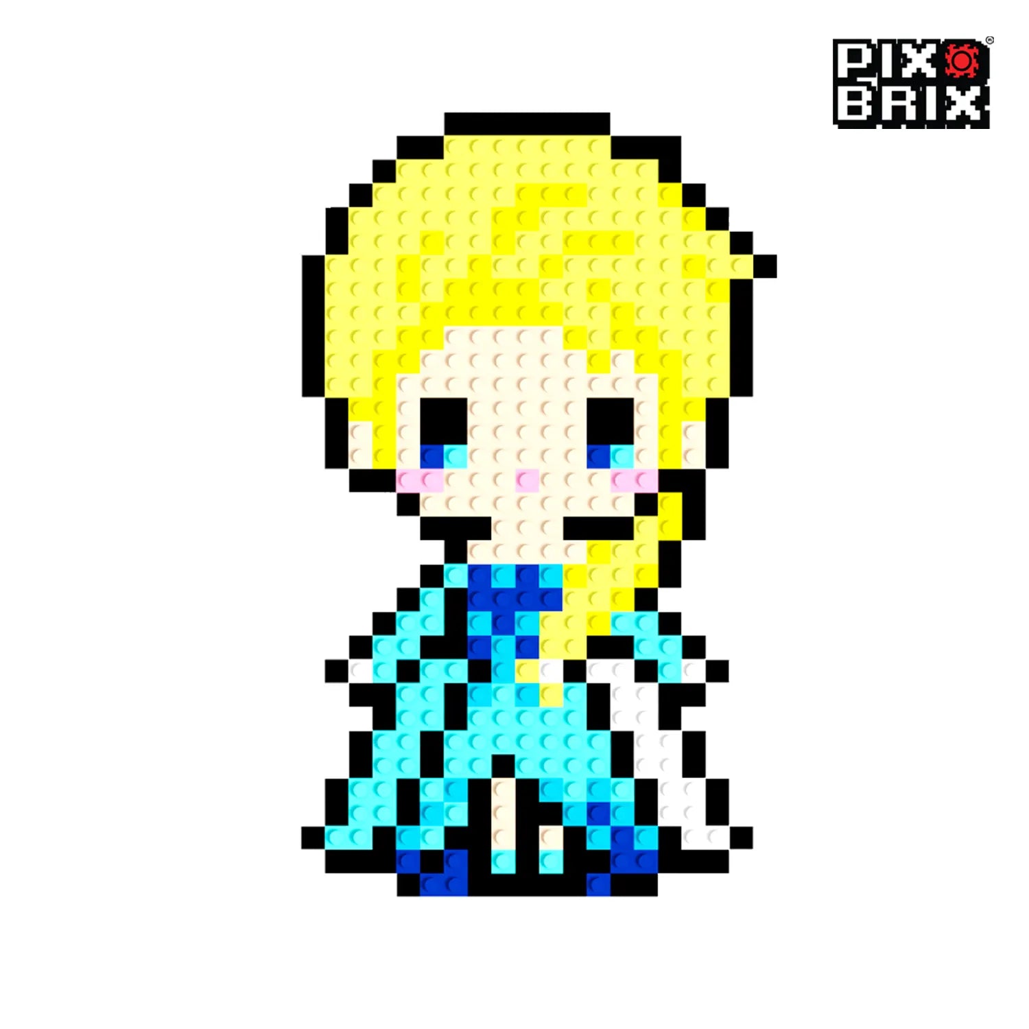 Elsa Puzzle 2D- 26 x 16cm - Disney - Pix Brix