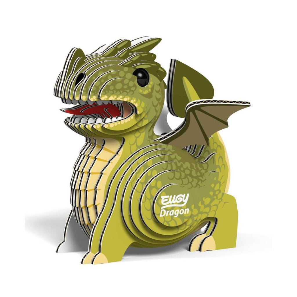 Dragón Verde - Puzzle 3D de Cartón - Eugy Dodoland