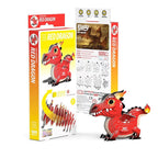 Dragón Rojo - Puzzle 3D de Cartón - Eugy Dodoland