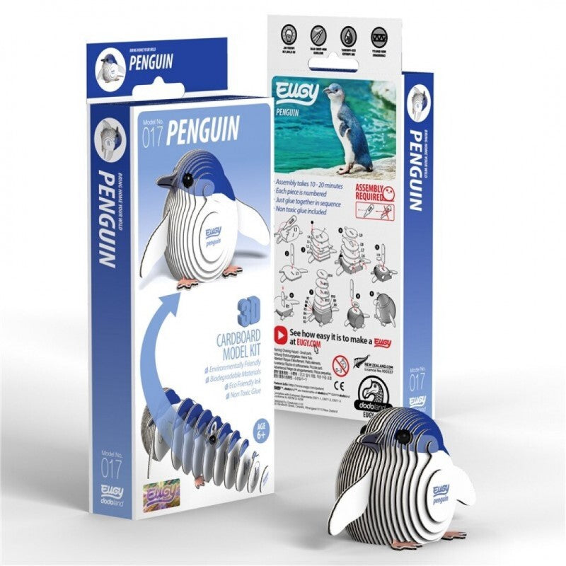 Pinguino - Puzzle 3D de Cartón - Eugy Dodoland