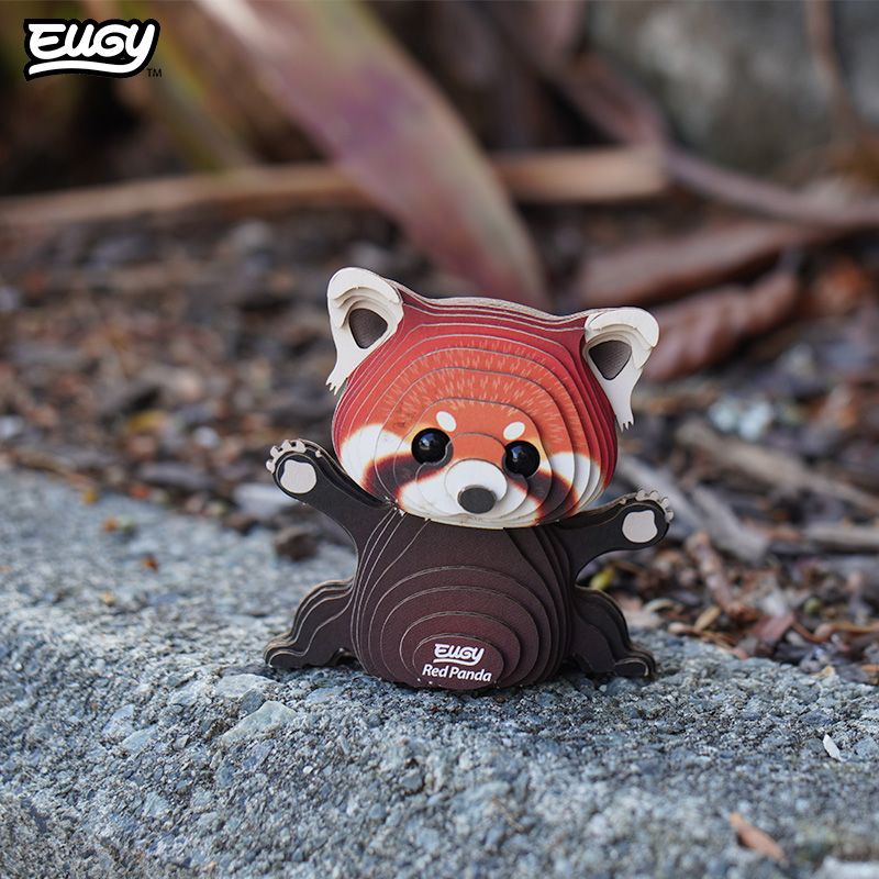 Red Panda - Puzzle 3D de Cartón - Eugy Dodoland