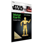 C3PO Star Wars PREMIUM - Maqueta 3D - Metal Earth