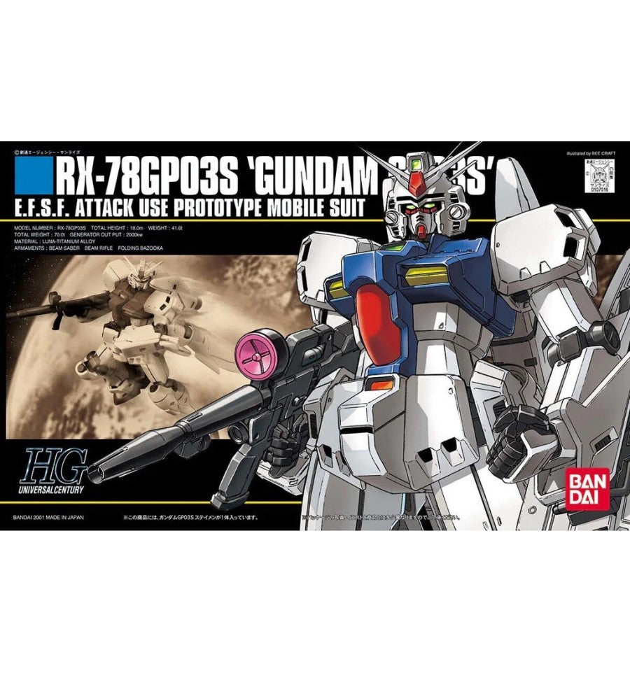 1/144 HGUC RX-78GP03S GUNDAM - Model Kit Articulado - Bandai