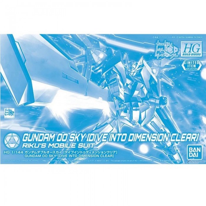 HG 1/144 Gundam 00 (SKY DIVE INTO DIMENSION CLEAR) - Model Kit Articulado - Bandai