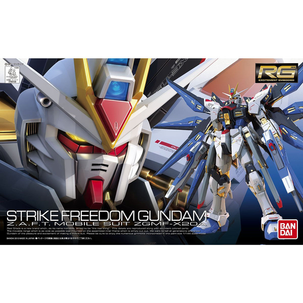RG 1/144 ZGMF-X20A STRIKE FREEDOM GUNDAM - Model Kit Articulado - Bandai