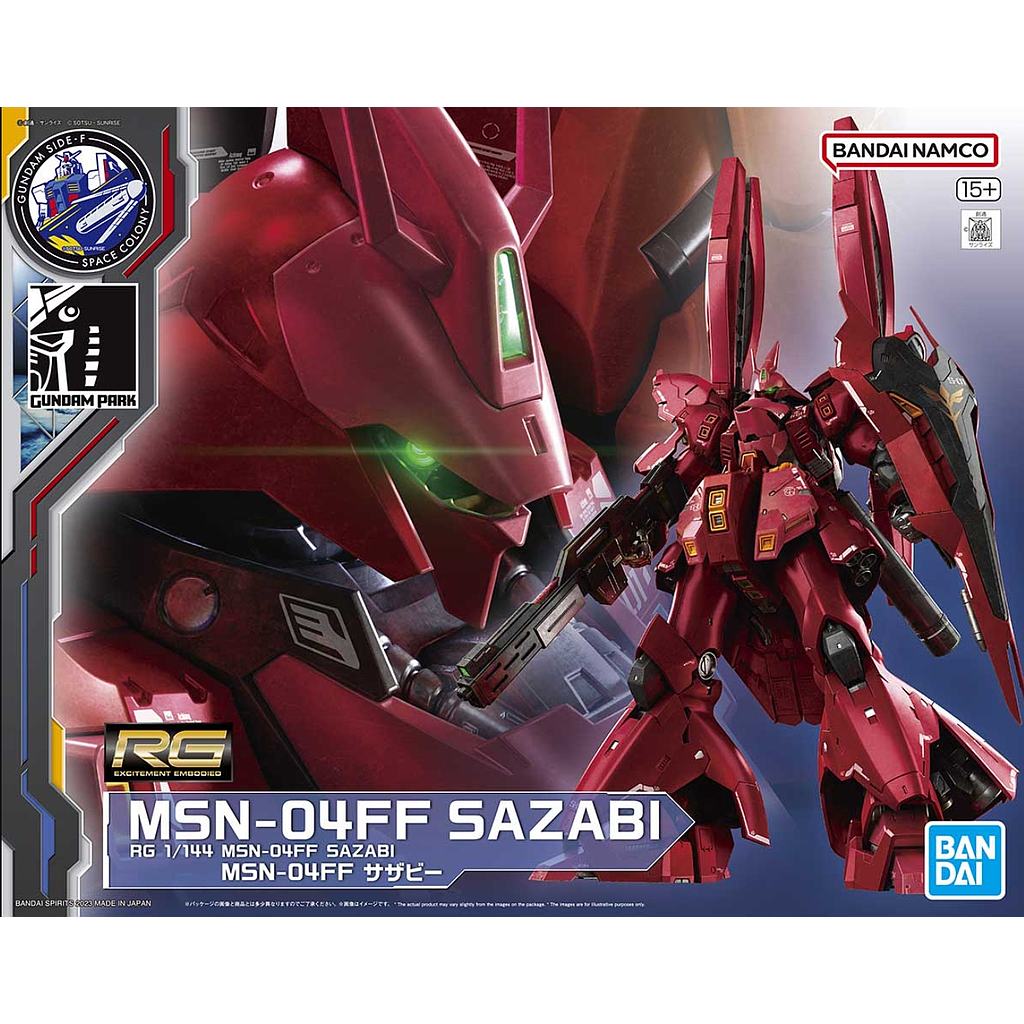 RG 1/144 MSN-04FF SAZABI - Model Kit Articulado - Bandai