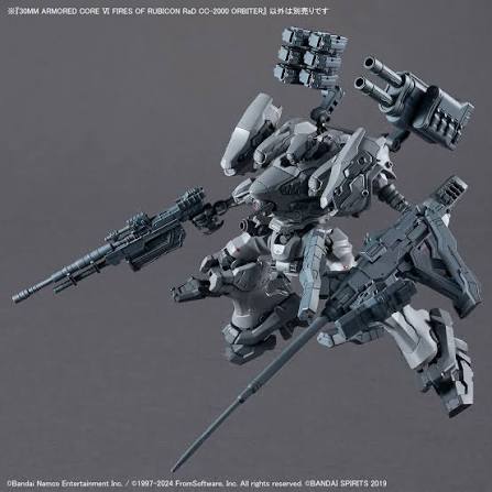 30MM ARMORED CORE Ⅵ FIRES OF RUBICON RaD CC-2000 ORBITER - Model Kit Articulado - Bandai