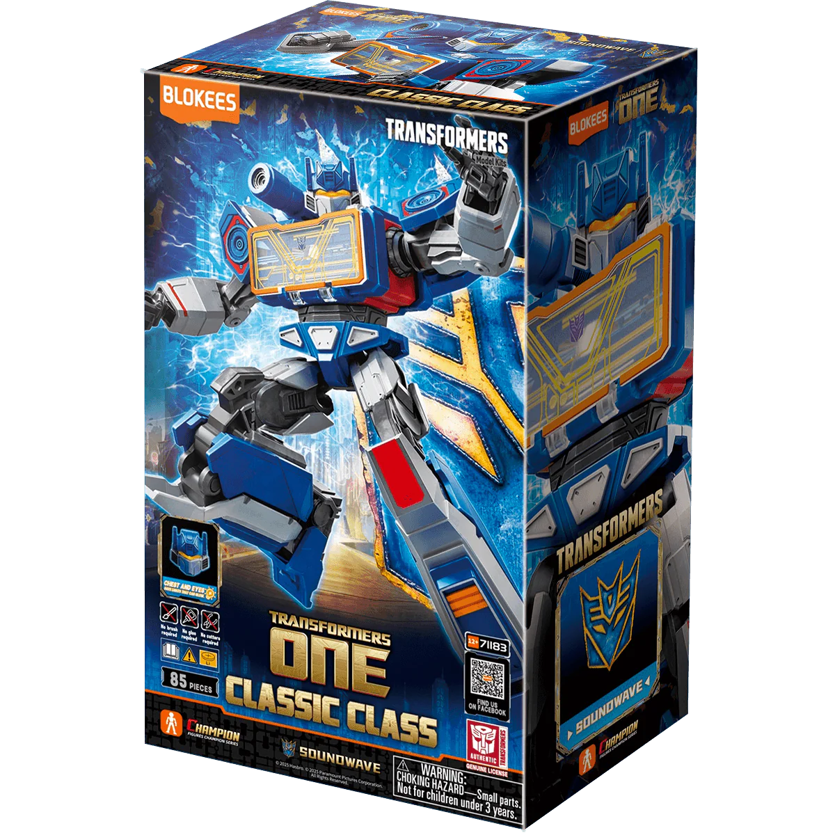Soundwave - Classic Class 17 - Transformers One - Model Kit Articulado - BLOKEES