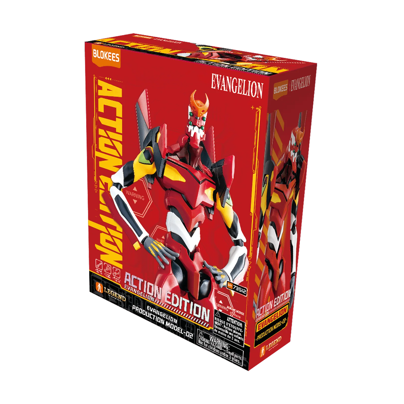 Evangelion 02 - Action Edition  - Model Kit Articulado - BLOKEES
