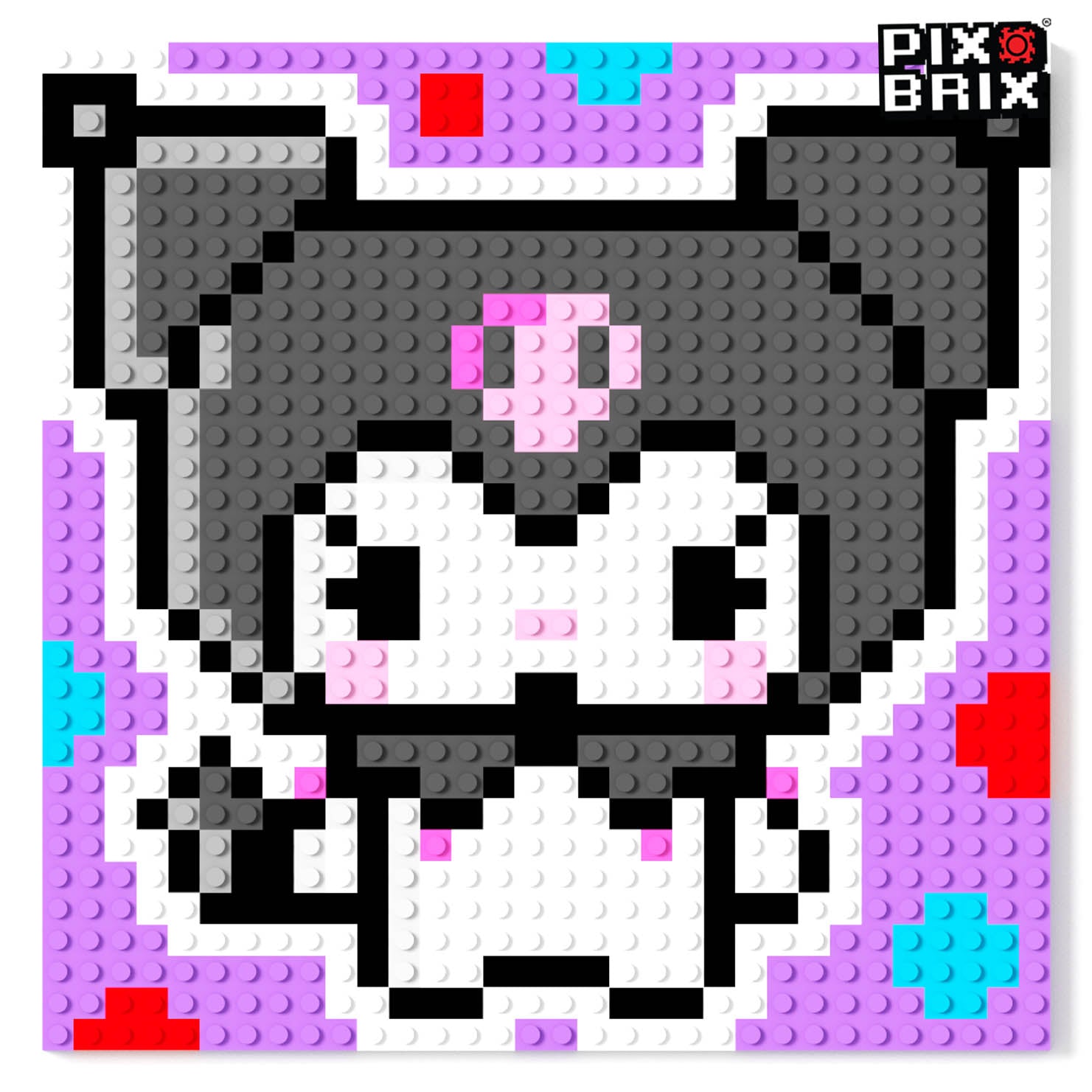 Kuromi Puzzle 2D - 25.5 x 25.5cm - Pix Brix