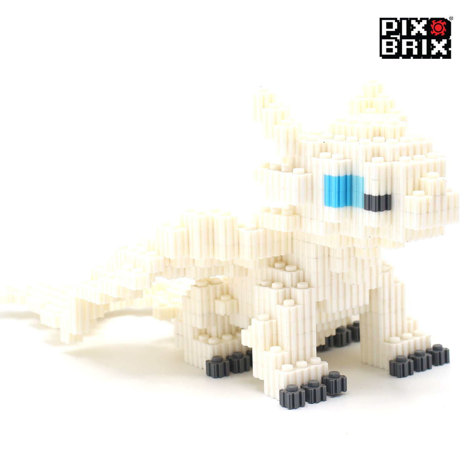 Light Fury Armable 3D - Como entrenar a tu Dragon - Pix Brix