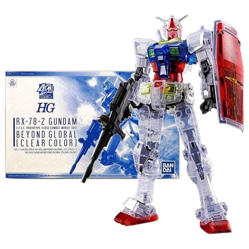 HG 1/144 RX 78 2 GUNDAM BEYOND GLOBAL CLEAR COLOR - Model Kit Articulado - Bandai