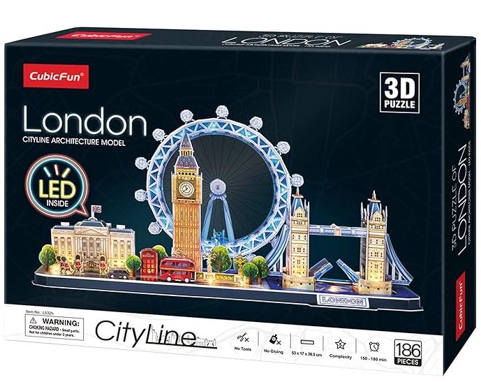LED London City Line - Architecture Model - Rompecabezas 3D
