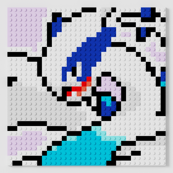 Lugia Puzzle 2D - 25.5 x 25.5cm - Pix Brix